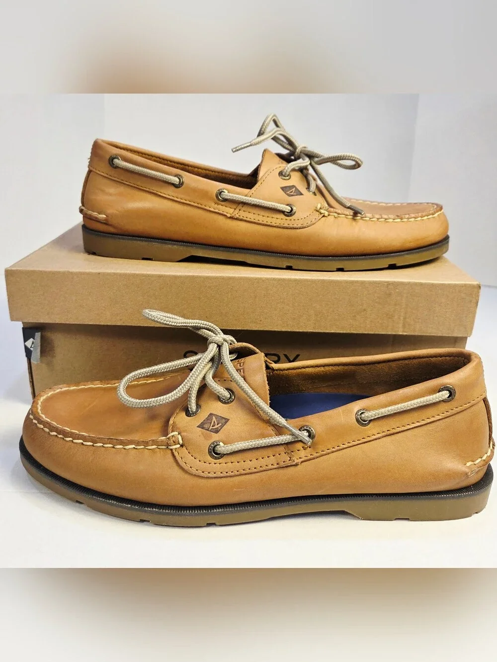 Sperry Men's Tan Leather Boat Shoes